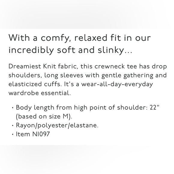 madewell • dreamiest knit long-sleeve tee - Picture 7 of 7